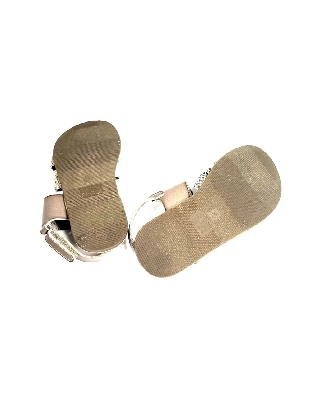 Old Navy Taupe and Snake-Print Kids Sandals 8